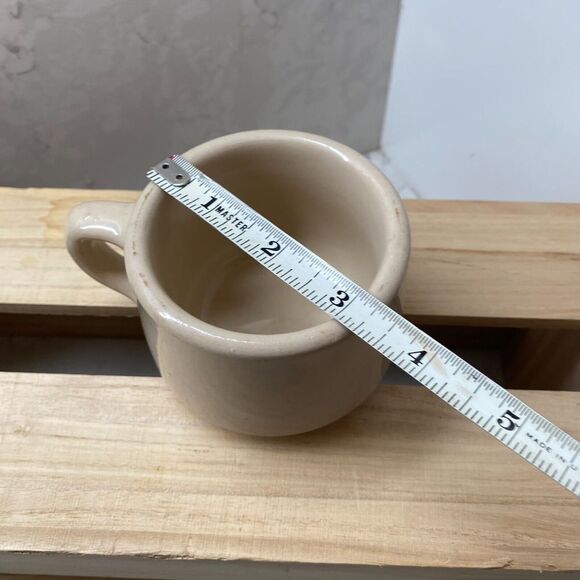 Vintage Wallace Beige Round China Coffee Mug Cup Restaurant Ware Kitchen - Picture 4 of 6